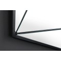 Stylové art deco moderní geometrické zrcadlo Diamont s černým kovovým rámem 62 cm