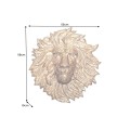Designová art deco nástěnná dekorace Lion z kovu v podobě lva ve zlaté barvě s glamour nádechem 58 cm