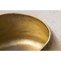 Moderní art deco atypický kovový konferenční stolek Stone v podobě zlatého kamene 76 cm