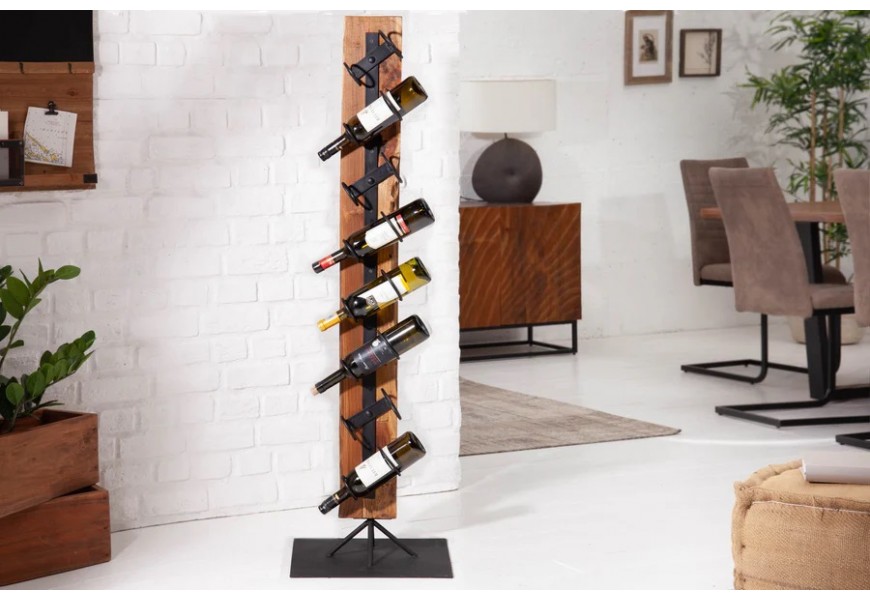 Stylová vinotéka Barracuda 140cm Teak