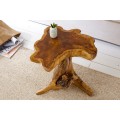 Designový příruční stolek Teak Root 40cm