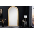 Glamour nástěnné zrcadlo Swan se zlatým obloukovým rámem s vrstveným efektem 160 cm