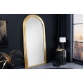 Glamour nástěnné zrcadlo Swan se zlatým obloukovým rámem s vrstveným efektem 160 cm