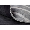 Designový moderní obdélníkový koberec Flow v šedé barvě s abstraktním vzorem 240 cm