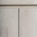 Luxusní art deco čtyřdveřový obdélníkový příborník Manirol s efektem šedé vymyté barvy s oblými rohy 225 cm
