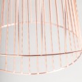 Luxusní art deco měděný závěsný stropní lustr Fluer v atypickém tvaru s florálním vzhledem 145 cm