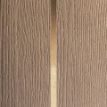 Luxusní art deco čtyřdveřový příborník Ardelle hnědé barvy obdélníkového tvaru s poličkami se zlatými úchyty 210 cm