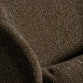 Luxusní retro čalouněné kaki zelené křeslo Ulinop s dřevěnými hnědými nožičkami a opěrkami na ruky 83 cm