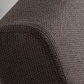 Luxusní moderní venkovské stylové čalouněné zahradní křeslo Koras s masivní hnědou konstrukcí 110 cm