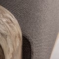 Luxusní moderní venkovské stylové čalouněné zahradní křeslo Koras s masivní hnědou konstrukcí 110 cm