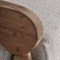 Luxusní koloniální masivní čtyřmístná zahradní sedačka Borinila se šesti polštáři v šedé barvě 250 cm