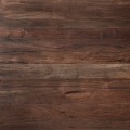 Luxusní art deco masivní obdélníkový jídelní stůl Nordas v hnědé barvě s atypickou nohou 260 cm