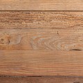 Luxusní venkovský obdélníkový hnědý psací stůl Henry z masivního dřeva s přírodní štěrkturou a nožičkami ve tvaru A 148 cm