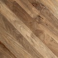 Luxusní vintage hnědý kulatý masivní jídelní stůl Redal s vyřezávanou nohou s rustikálním nádechem 130 cm