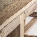 Luxusní koloniální masivní obdélníkový konzolový stolek Maures v hnědé barvě s osmi nožičkami 230 cm