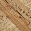 Luxusní klasický masivní obdélníkový rozkládací jídelní stůl Masera v hnědé barvě s výraznou strukturou 240 cm