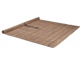 Luxusní etno obdélníkový koberec Rami z přírodní juty a bavlny s geometrickým motivem v béžově hnědých tónech 350 cm