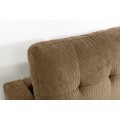 Designová třímístná univerzální rohová sedačka Sellan s manšestrovým potahem a čtvercovým prošíváním 220 cm