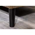 Designová třímístná univerzální rohová sedačka Sellan s manšestrovým potahem a čtvercovým prošíváním 220 cm