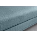 Designová industriální moderní sametová rohová sedačka Molara s kovovými nožičkami a pěti polštáři 313 cm