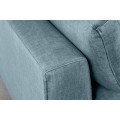 Designová industriální moderní sametová rohová sedačka Molara s kovovými nožičkami a pěti polštáři 313 cm