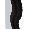 Designové zrcadlo Swan v černém bouclé potahu a klenutou siluetou 160 cm