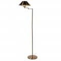 Moderní stojací lampa Mistin s nastavitelným polohovatelným ramenem s konstrukcí z kovu v bronzové barvě s kuželovým stínítkem