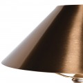 Moderní kovová bronzová stojací lampa Mistin s kuželovým stínítkem a nastavitelným ramenem 157 cm