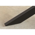 Designový masivní hnědý obdélníkový jídelní stůl Dawidson z mangového dřeva s kovovými nožičkami 220 cm