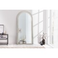 Moderní art deco závěsné zrcadlo Swan s klenutým rámem se čtyřvrstvým designem v bílé barvě 160 cm