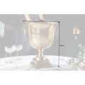 Glamour zlatá nádoba Champagne Royal na šampaňské s úchytkami a čtvercovou podstavou se zdobením 40 cm