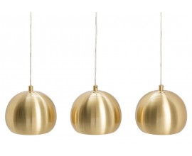 Designový set 3 lamp závěsných lamp Amaris zlaté