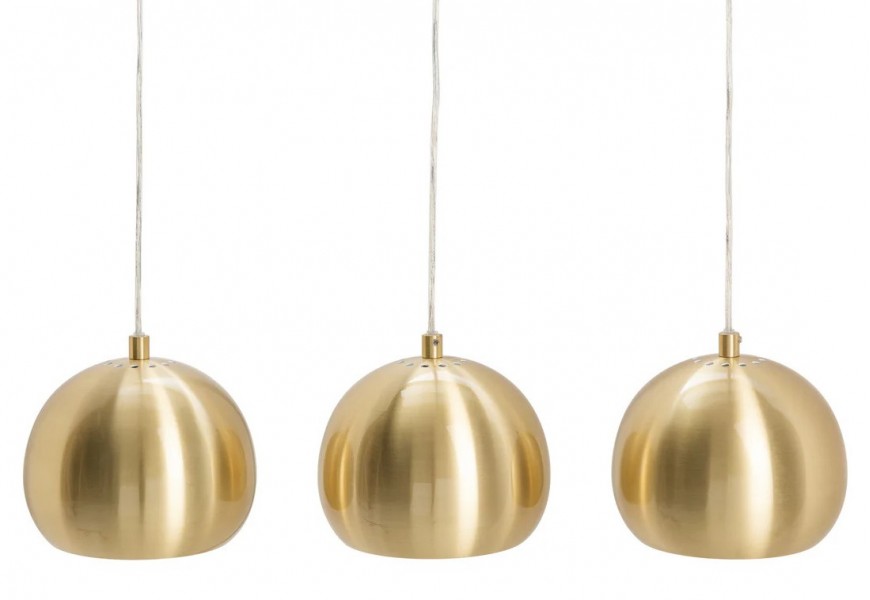 Designový set 3 lamp závěsných lamp Amaris zlaté