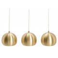 Designový set 3 lamp závěsných lamp Amaris zlaté