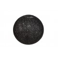 Moderní kulatý závěsný černý lustr Sphere z vláken banánovníku abaca s průsvitnou strukturou 60 cm