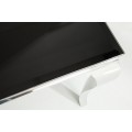Glamour obdélníkový stříbrný jídelní stůl Modern Barock s černou opálovou skleněnou deskou 180 cm