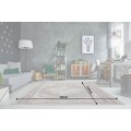 Stylový vintage obdélníkový bavlněný koberec Levante ve světle šedé barvě s ornamenty 240 cm