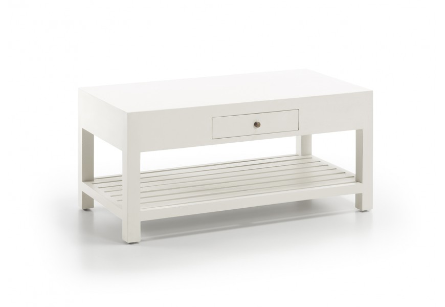 Konferenční stolek NEW WHITE obdélníkový