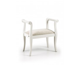Koloniální lavice NEW WHITE Victory čalouněná