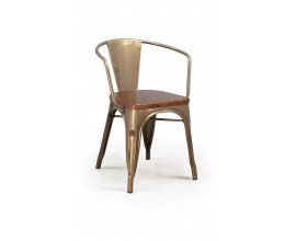 Designová židle BRUSHED s opěrkami