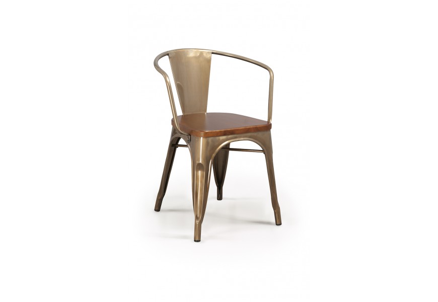 Designová židle BRUSHED s opěrkami