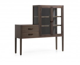 Luxusní designová vitrína SPARTAN se zásuvkami