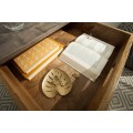 Designový příruční stolek z masivu Leeds 50cm šedý