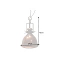 Industriální závěsná lampa Manilla v měděné barvě z kovu 45cm