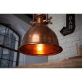 Industriální závěsná lampa Manilla v měděné barvě z kovu 45cm