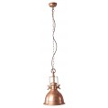 Industriální závěsná lampa Manilla v měděné barvě z kovu 45cm