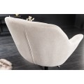 Designové otočné výškově nastavitelné křeslo Mariposa v béžové barvě 89 cm