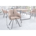 Designová vintage židle Lucca hnědá