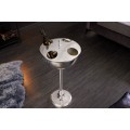 Designová stříbrná nádoba na chlazení vína Perlea z kovu s elegantin pokrývkou 81cm