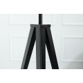 Designová stojací retro lampa Tripod černá